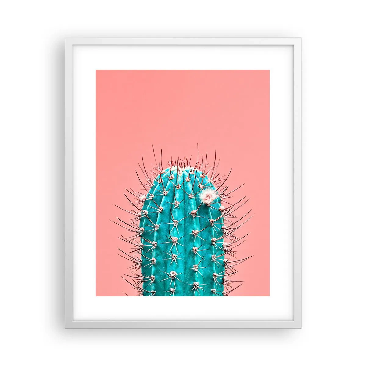 Affiche dans un cadre blanc - Poster - Juste regarde - 40x50 cm