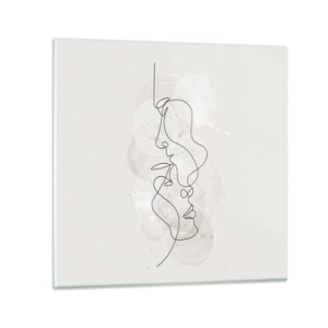 Impression sur verre - Image sur verre - Emmêlé dans une étreinte - 30x30 cm