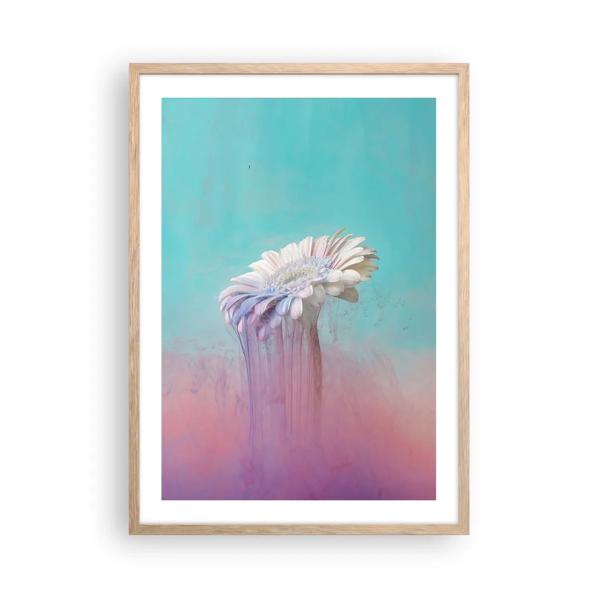 Affiche dans un chêne clair - Poster - Le monde souterrain des fleurs - 50x70 cm