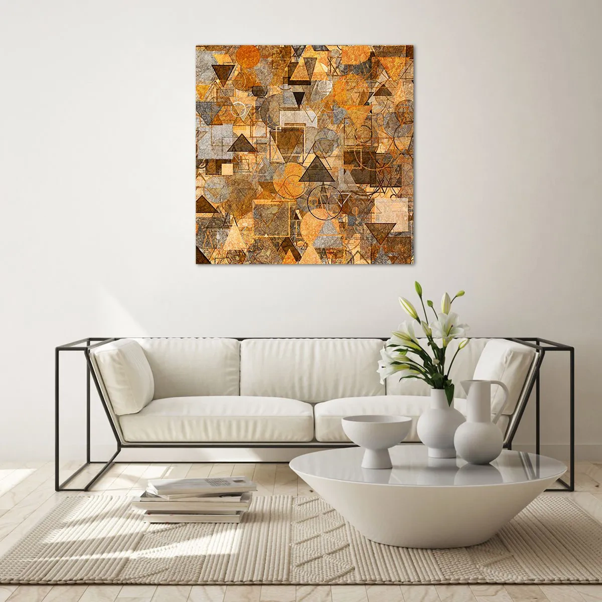 Impression sur verre - Image sur verre - Le monde en forme - 50x50 cm