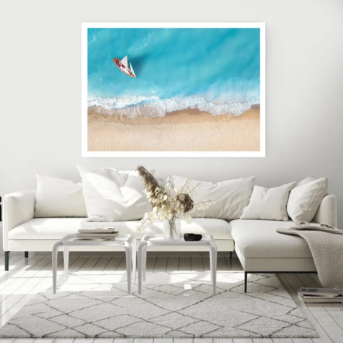 Affiche - Poster - A la frontière de l'azur et de l'or - 40x30 cm