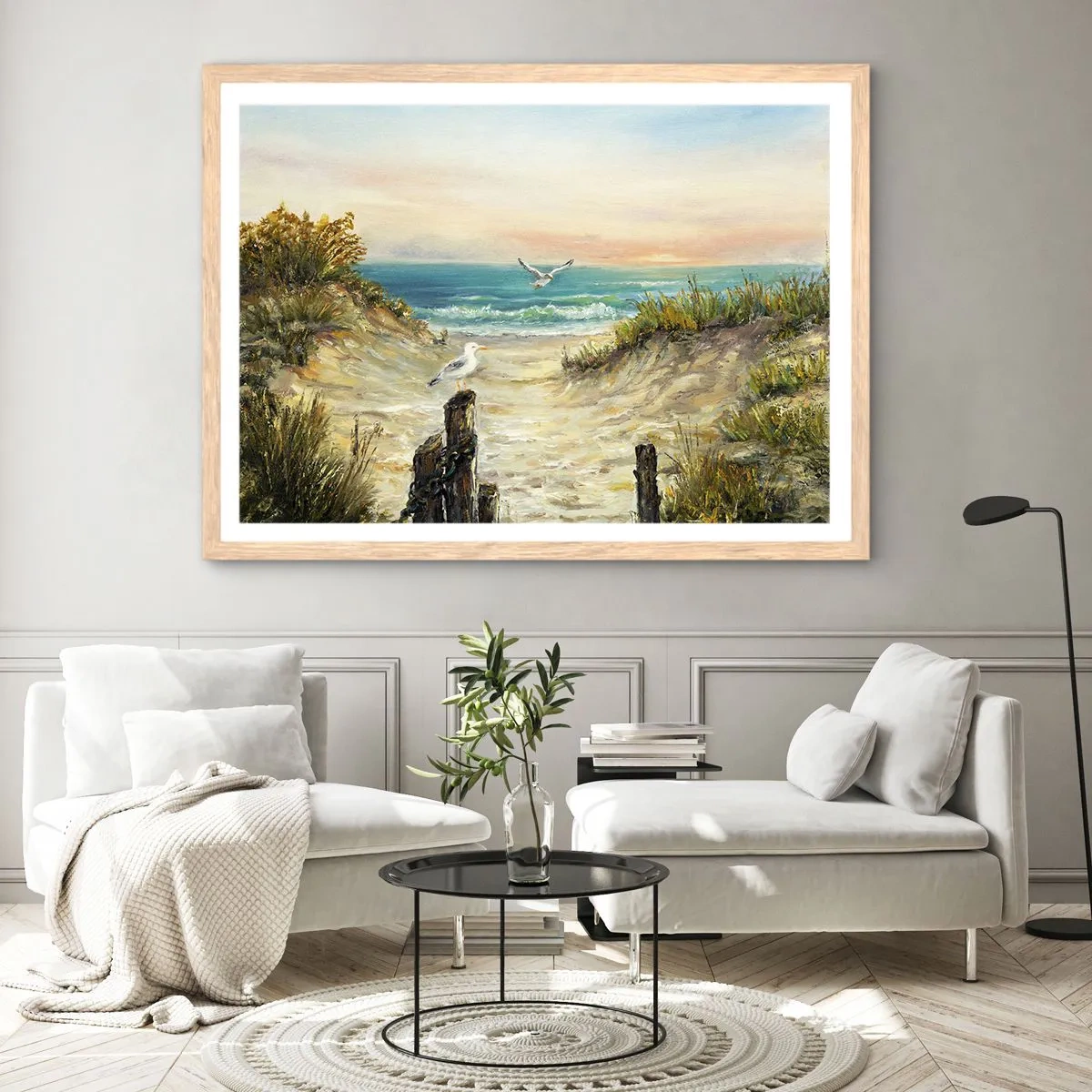 Affiche dans un chêne clair - Poster - Retraite au calme - 40x30 cm