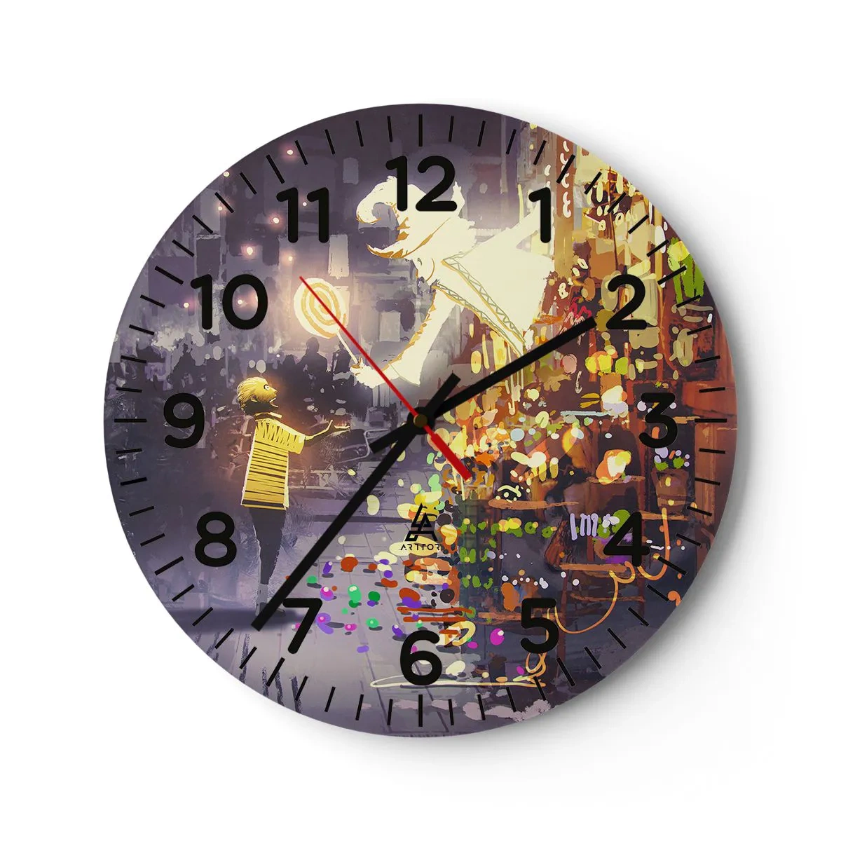 Horloge murale - Pendule murale - La magie existe - 30x30 cm