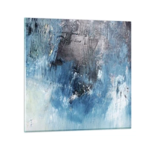 Impression sur verre - Image sur verre - Rhapsodie en bleu - 50x50 cm