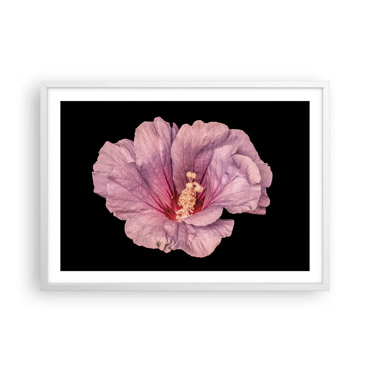 Affiche dans un cadre blanc - Poster - Directement au coeur - 70x50 cm