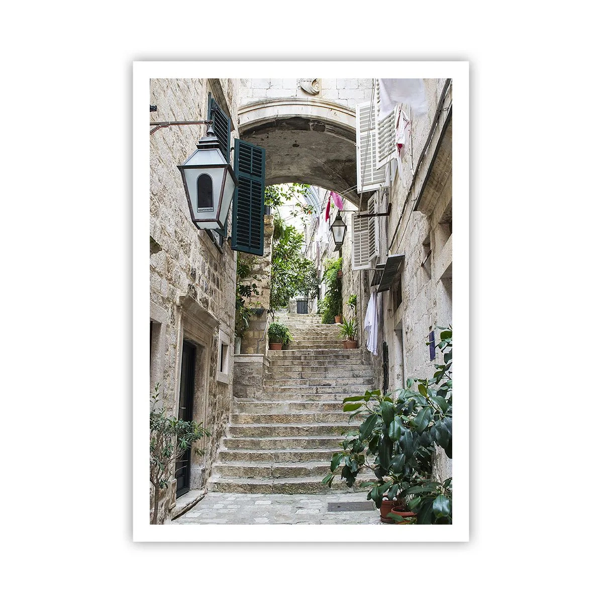 Affiche - Poster - Une charmante ruelle - 70x100 cm
