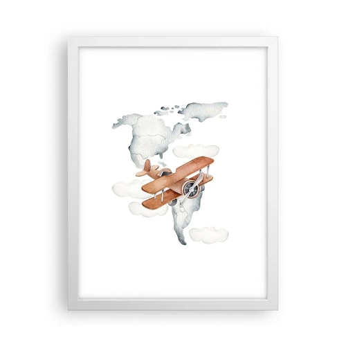 Affiche dans un cadre blanc - Poster - Dans un esprit pionnier - 30x40 cm