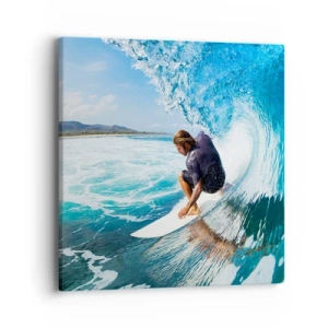 Impression sur toile - Image sur toile - Danse avec les vagues - 40x40 cm