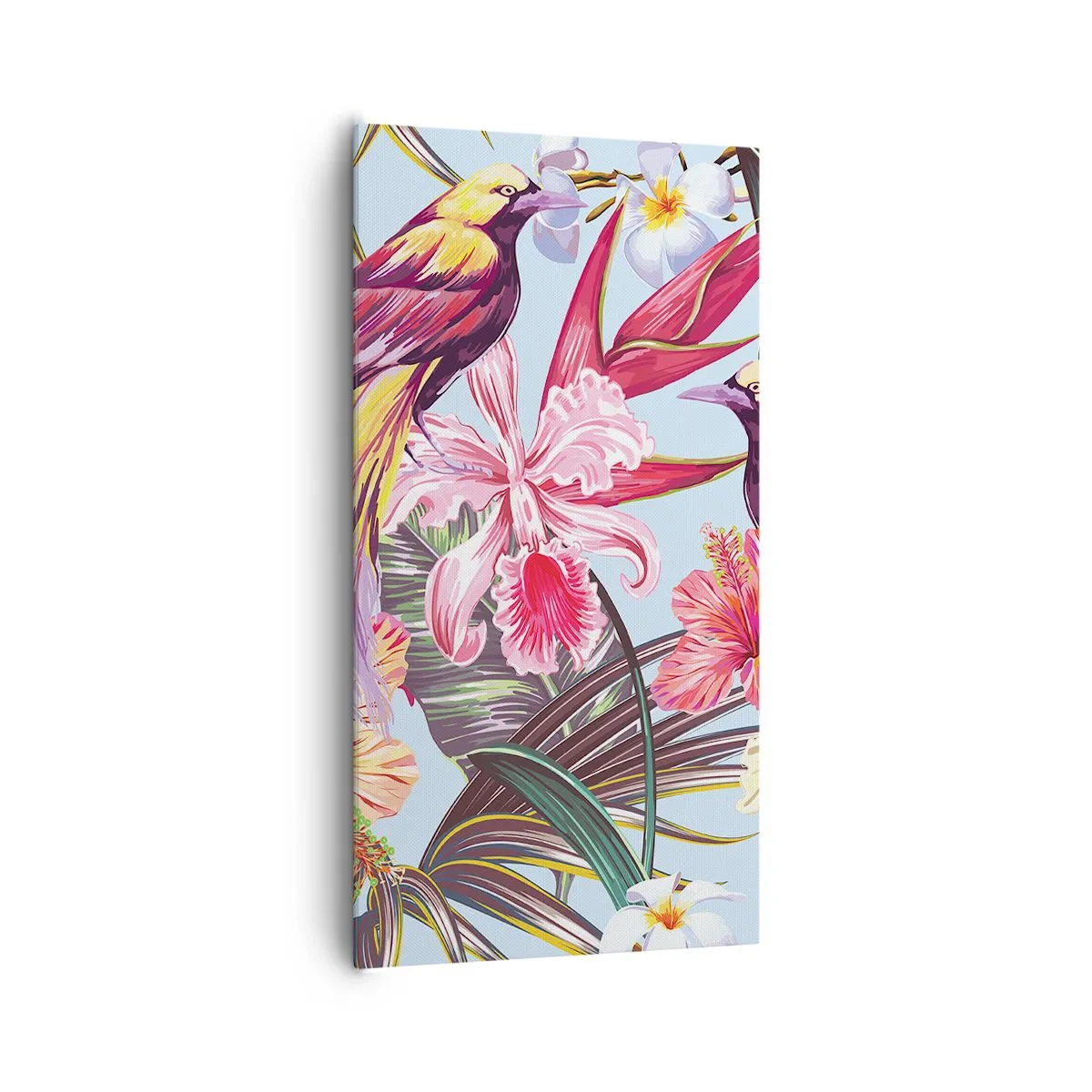 Impression sur toile - Image sur toile - Pétales et plumes - 65x120 cm