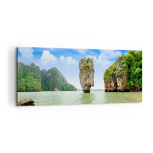 Impression sur toile - Image sur toile - Merveilles rocheuses de la nature - 100x40 cm