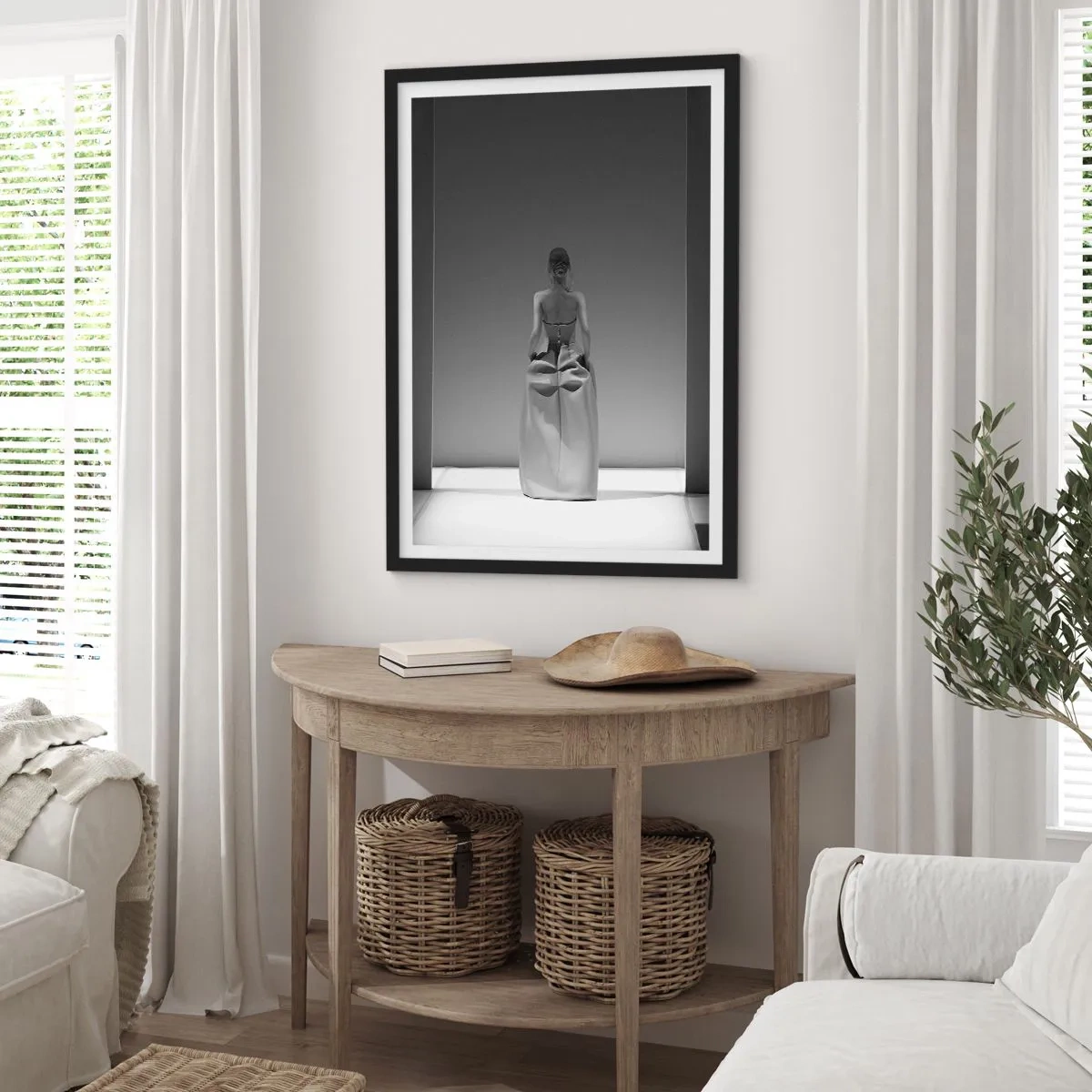 Affiche dans un cadre noir - Poster - Simplicité raffinée - 40x50 cm