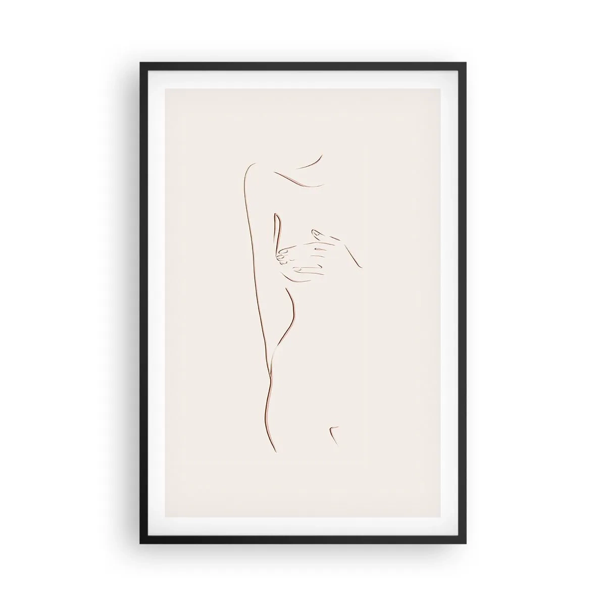 Affiche dans un cadre noir - Poster - La forme du désir - 61x91 cm