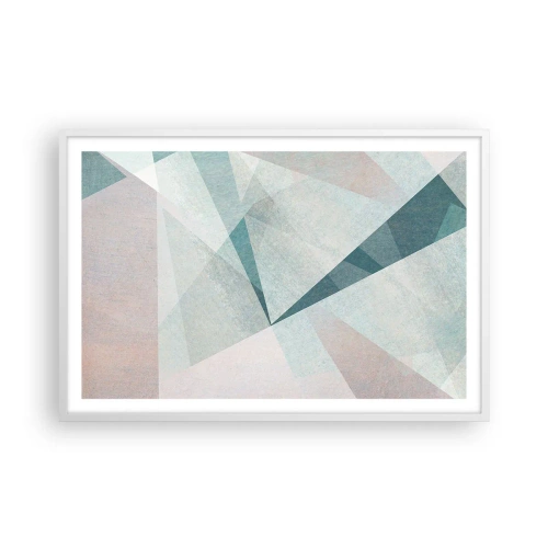Affiche dans un cadre blanc - Poster - Calme bien que dynamique - 91x61 cm
