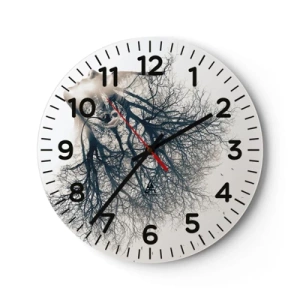 Horloge murale - Pendule murale - Écouter le murmure des arbres - 40x40 cm