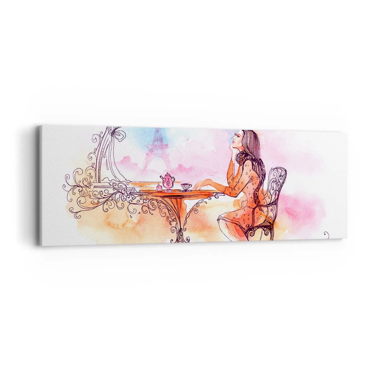 Impression sur toile - Image sur toile - Le chic parisien - 90x30 cm