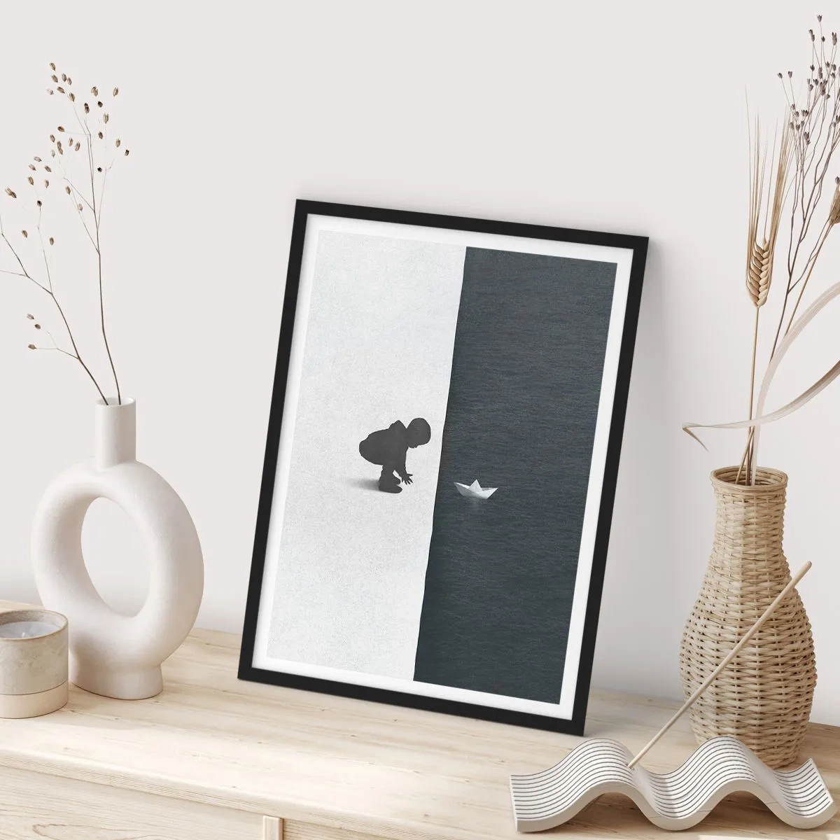 Affiche dans un cadre noir - Poster - Grande expédition - 70x100 cm