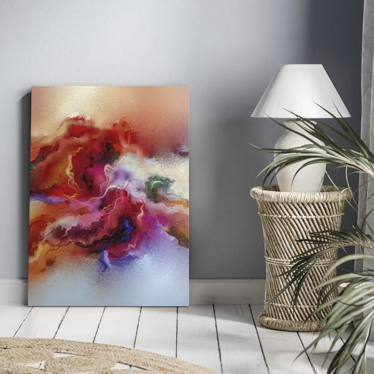 Impression sur toile - Image sur toile - Comment attraper des rêves - fumée - 65x120 cm