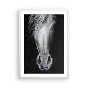 Affiche dans un cadre blanc - Poster - Regard séduisant - 50x70 cm