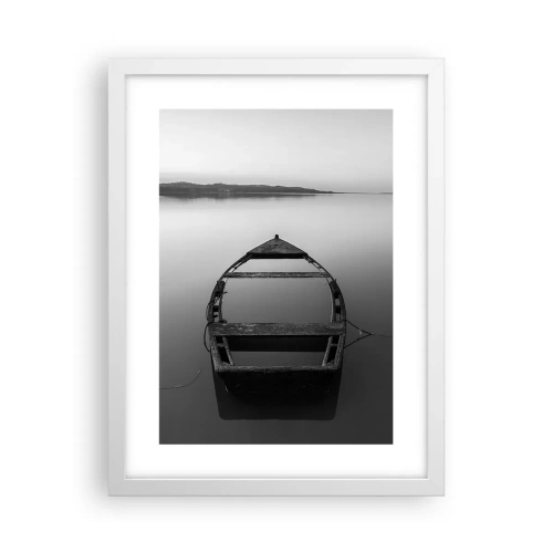Affiche dans un cadre blanc - Poster - Nostalgie et mélancolie - 30x40 cm