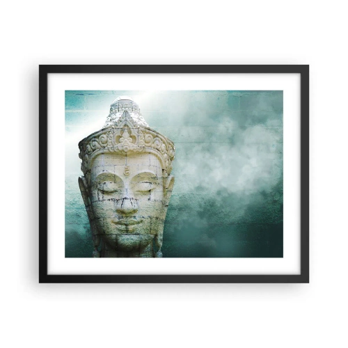 Affiche dans un cadre noir - Poster - A la recherche de la lumière - 50x40 cm