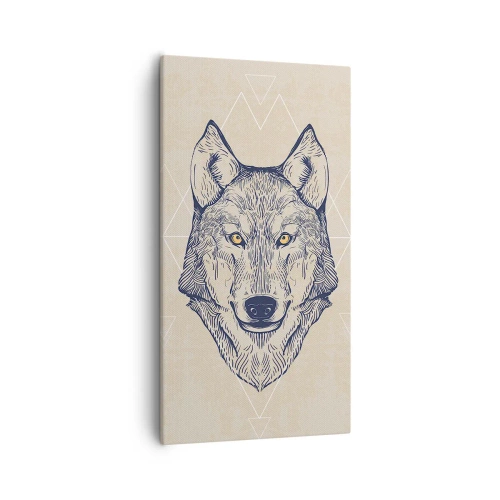 Impression sur toile - Image sur toile - Un alpha au regard pénétrant - 55x100 cm