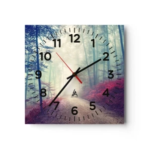 Horloge murale - Pendule murale - Comme c'est bon de se lever à l'aube - 40x40 cm