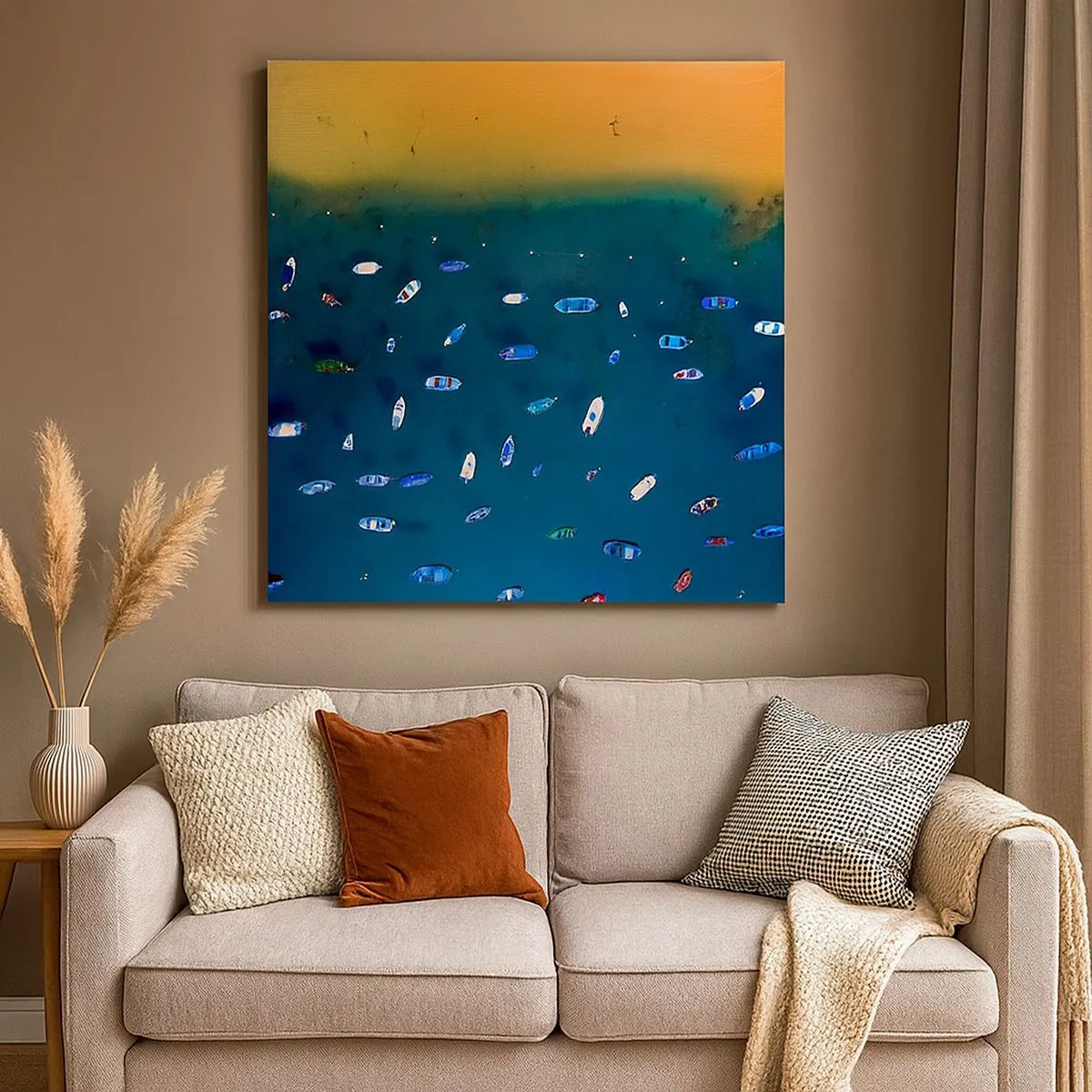 Impression sur toile - Image sur toile - Jeu de vacances - 30x30 cm