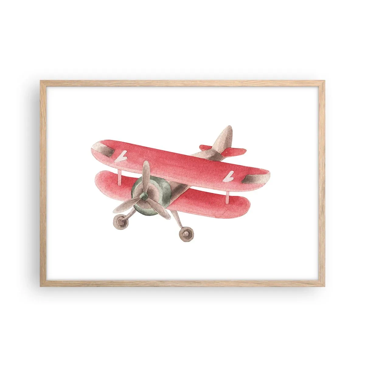 Affiche dans un chêne clair - Poster - Prêt pour les hauts vols - 70x50 cm