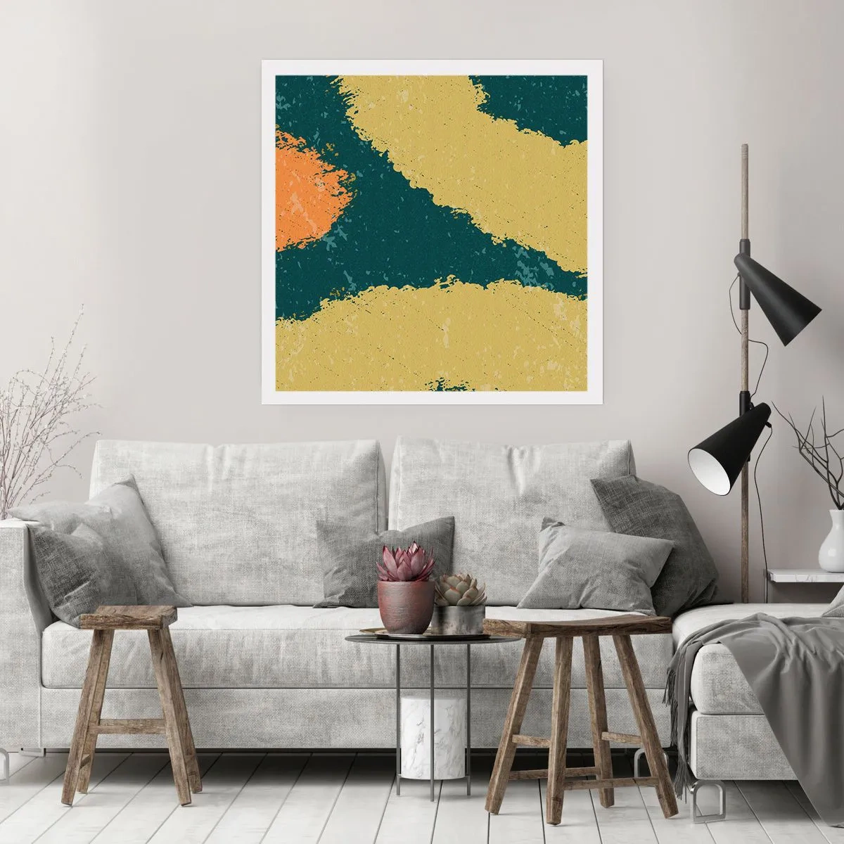 Affiche - Poster - Abstraction – mouvement lent - 50x50 cm