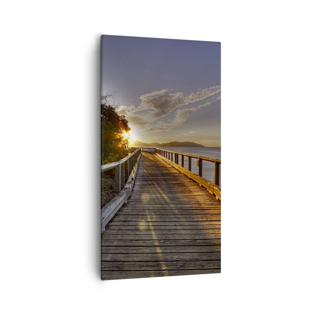 Impression sur toile - Image sur toile - Aller, aller tout le temps en direction du soleil - 55x100 cm