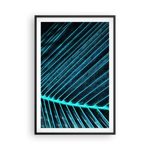 Affiche dans un cadre noir - Poster - Texture verte - 61x91 cm