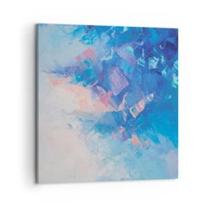 Impression sur toile - Image sur toile - Abstraction hivernale - 60x60 cm