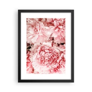 Affiche dans un cadre noir - Poster - Rêve rose - 30x40 cm
