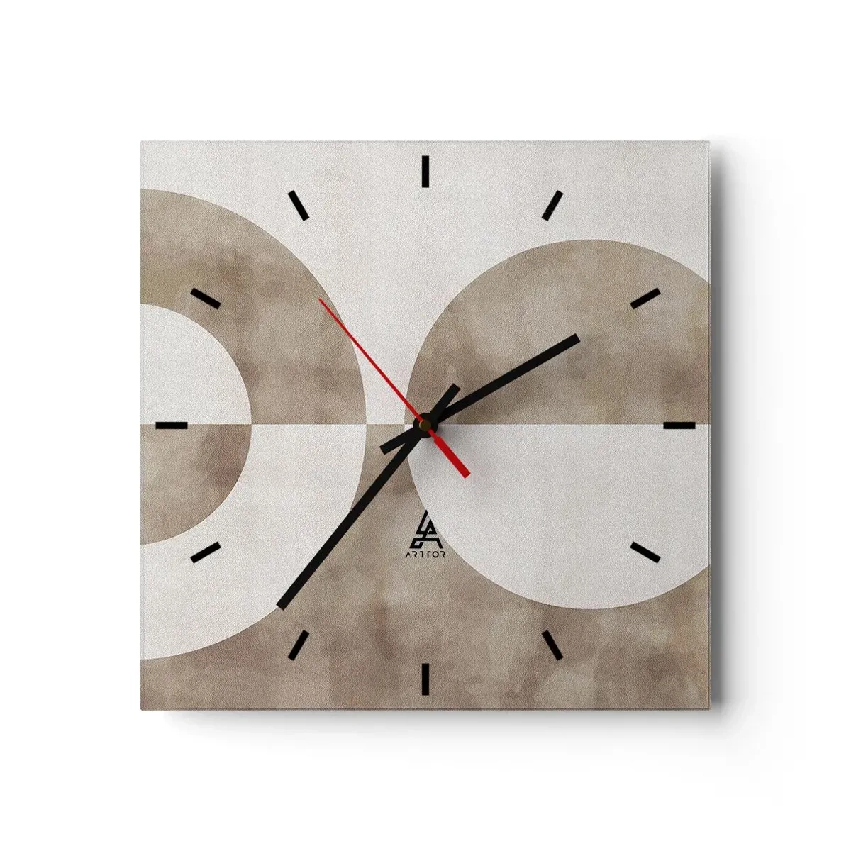 Horloge murale - Pendule murale - Similitudes et différences - 40x40 cm