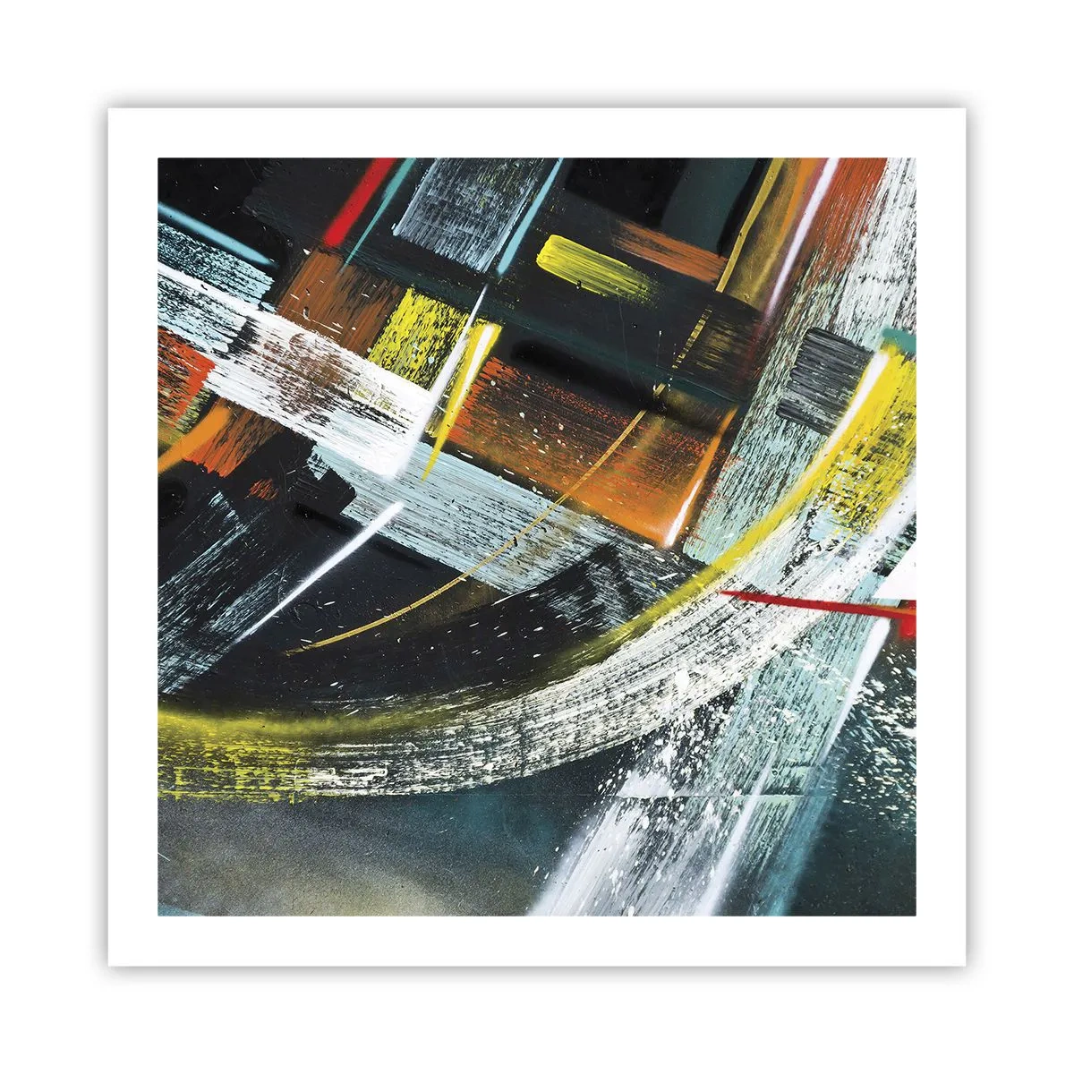 Affiche - Poster - L'énergie du mouvement - 60x60 cm