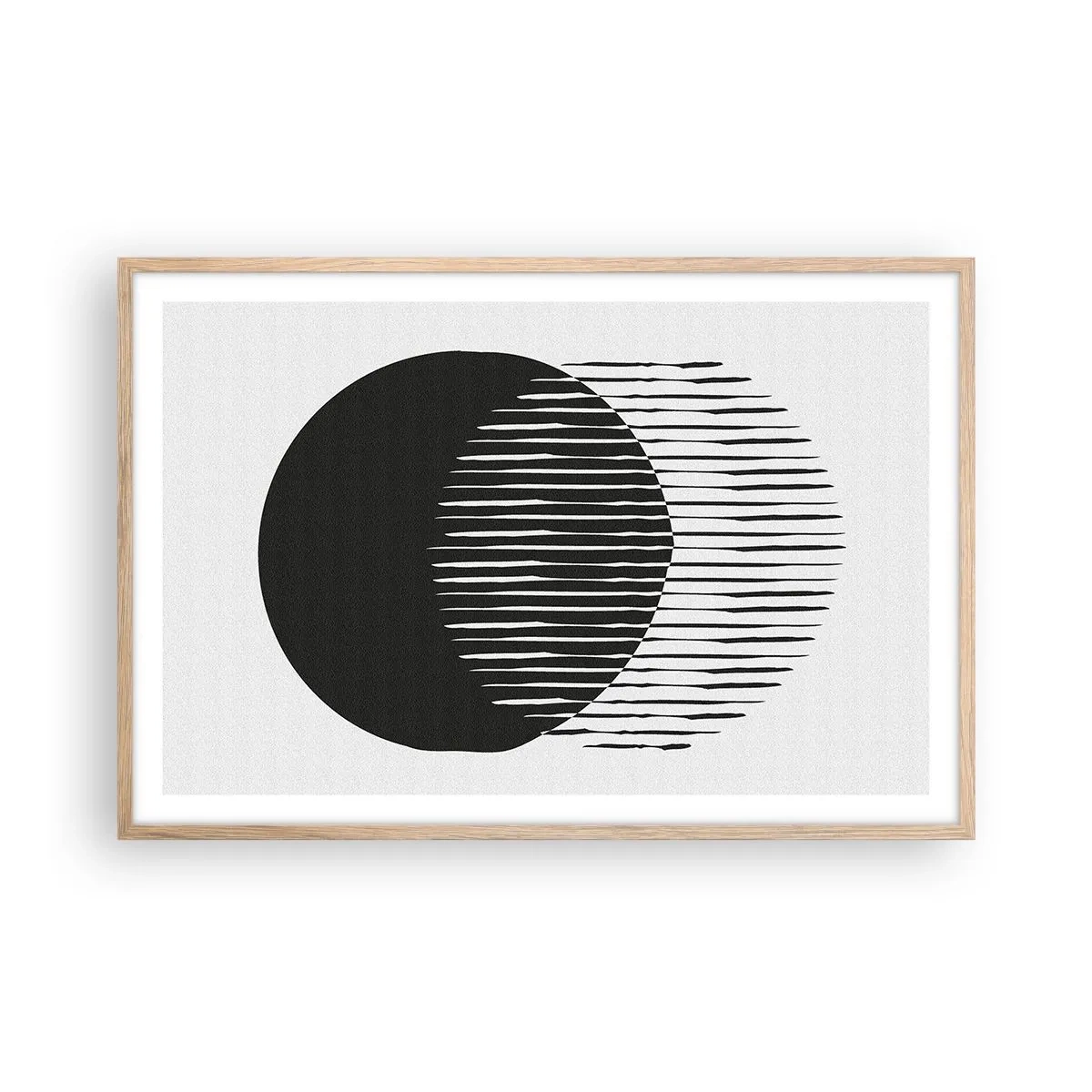 Affiche dans un chêne clair - Poster - Son alter ego - 91x61 cm