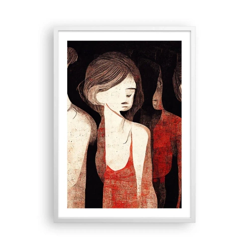 Affiche dans un cadre blanc - Poster - Madones des ténèbres - 50x70 cm