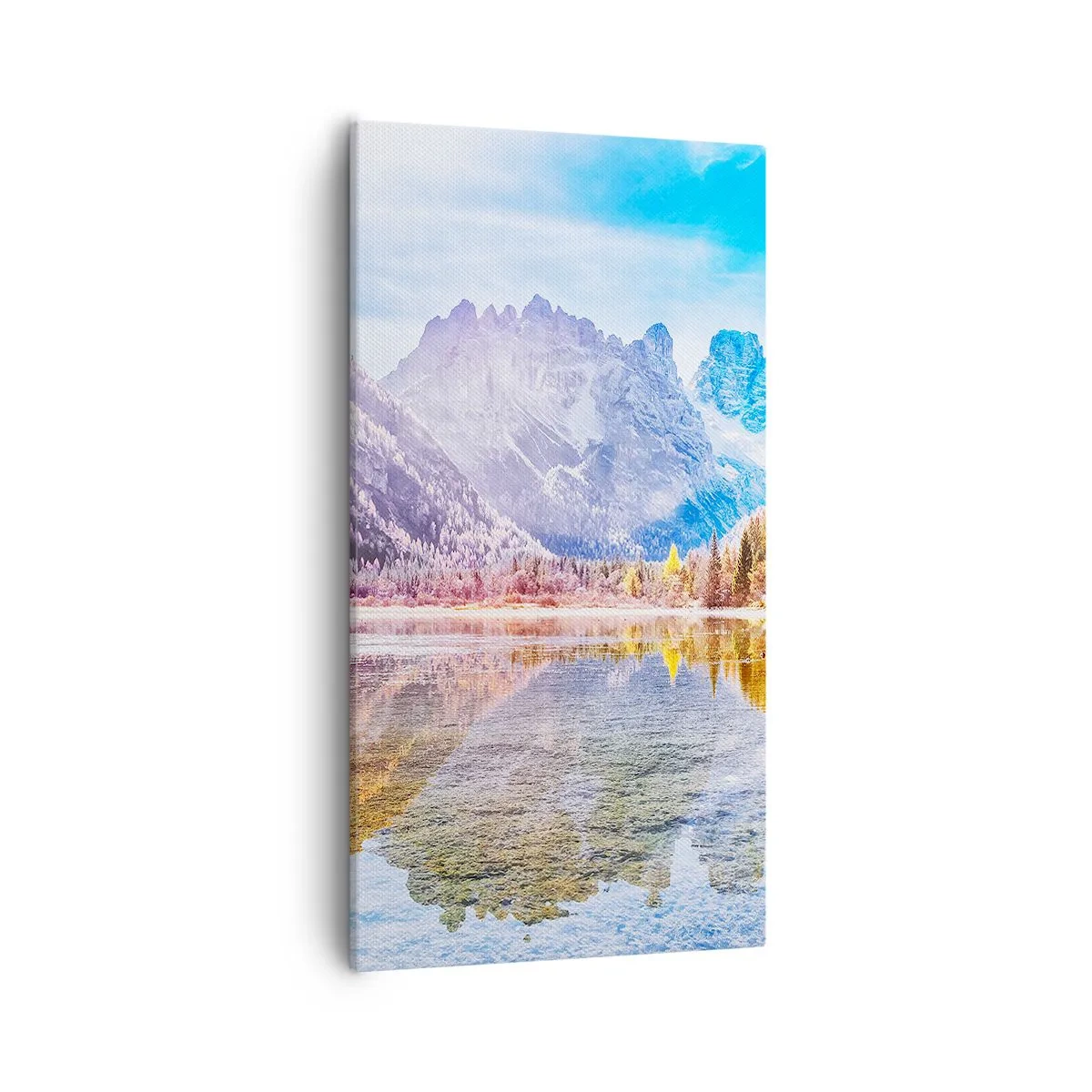 Impression sur toile - Image sur toile - C'est déjà le printemps à la montagne - 55x100 cm