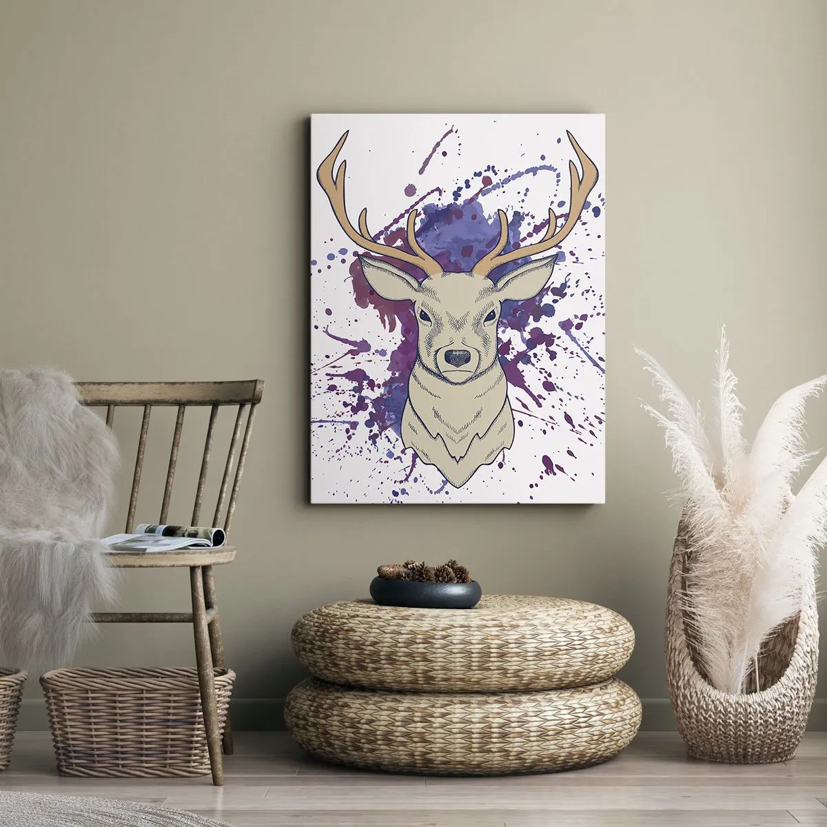 Impression sur toile - Image sur toile - Courage et équilibre - 55x100 cm