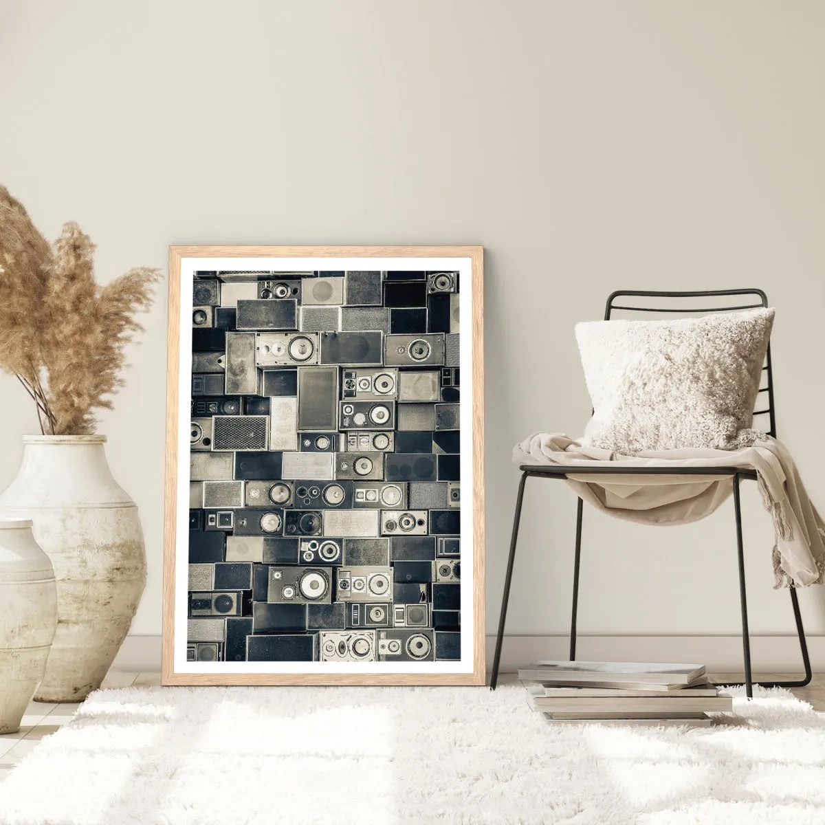 Affiche dans un chêne clair - Poster - Tout va bien - 70x100 cm