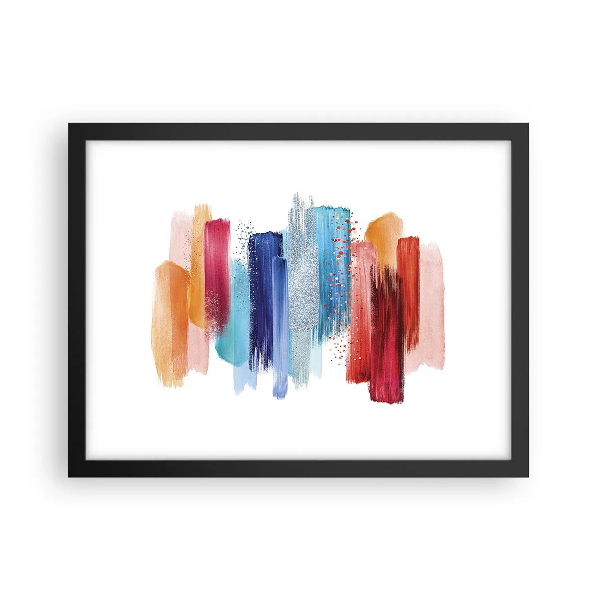 Affiche dans un cadre noir - Poster - En haut et en bas - 40x30 cm