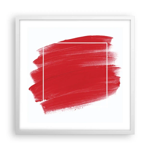 Affiche dans un cadre blanc - Poster - En dehors du cadre - 50x50 cm