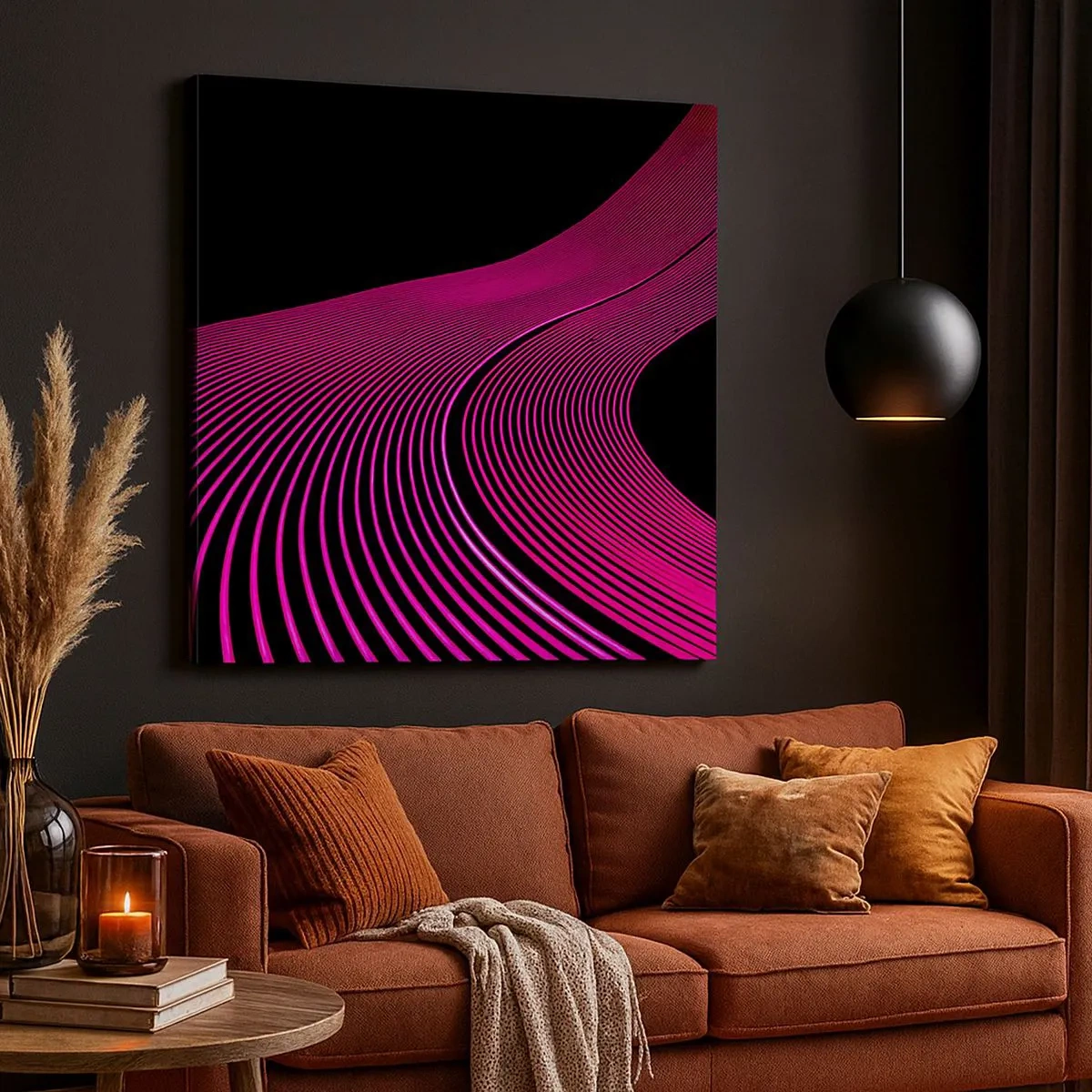 Impression sur toile - Image sur toile - Avenue de lumière - 30x30 cm