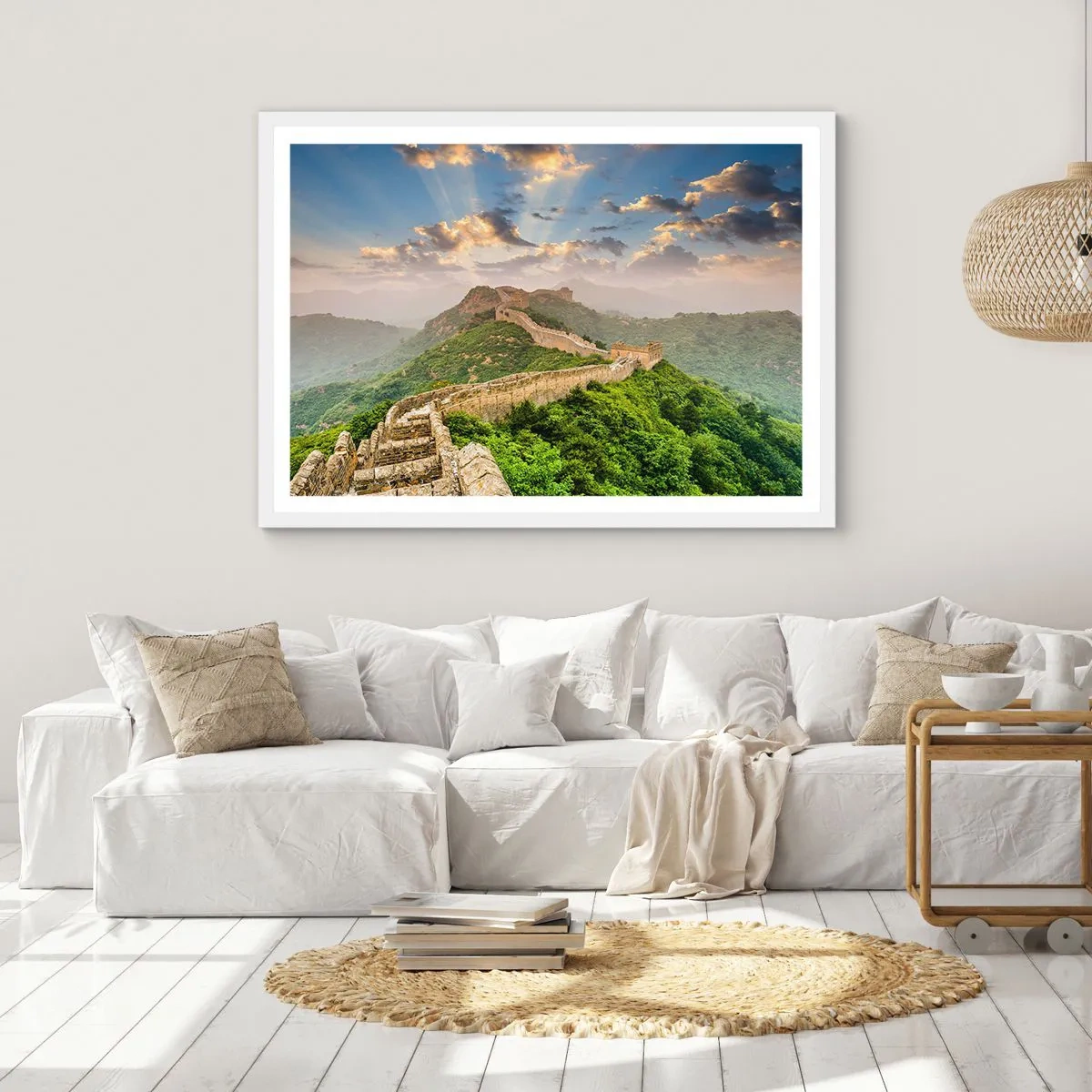 Affiche dans un cadre blanc - Poster - Grandeur éternelle - 70x50 cm