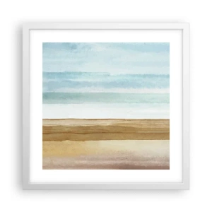 Affiche dans un cadre blanc - Poster - Réconfort - 40x40 cm