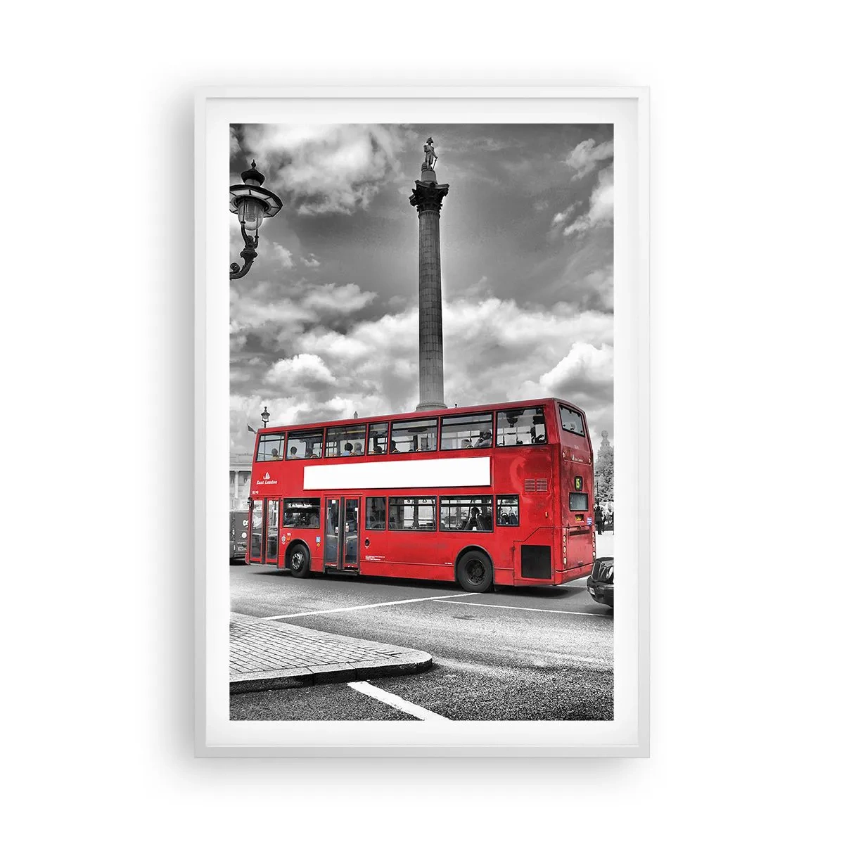 Affiche dans un cadre blanc - Poster - La vraie circulation sanguine de la ville - 61x91 cm