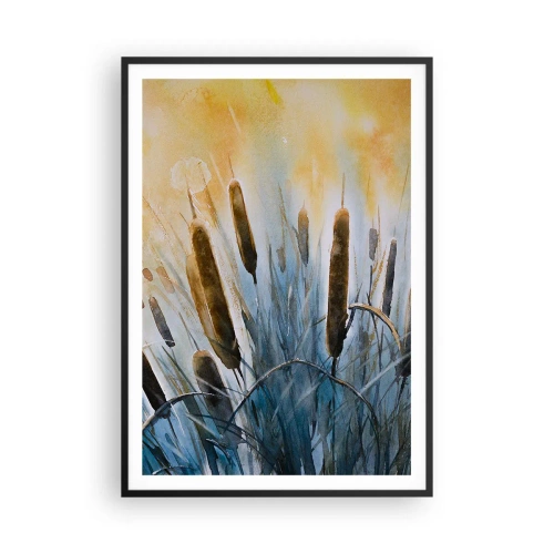 Affiche dans un cadre noir - Poster - Fraicheur de l'eau, chaleur du soleil - 70x100 cm