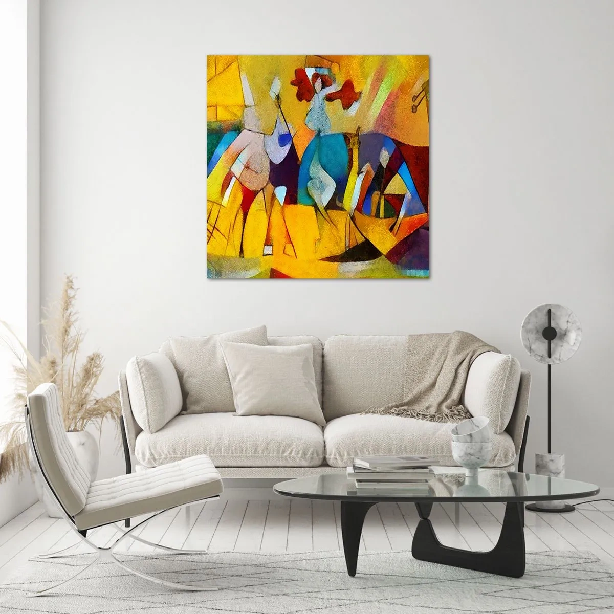 Impression sur verre - Image sur verre - Soleil - vie - joie - 50x50 cm