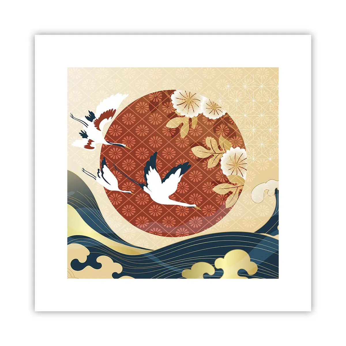 Affiche - Poster - Conte japonnais - 30x30 cm