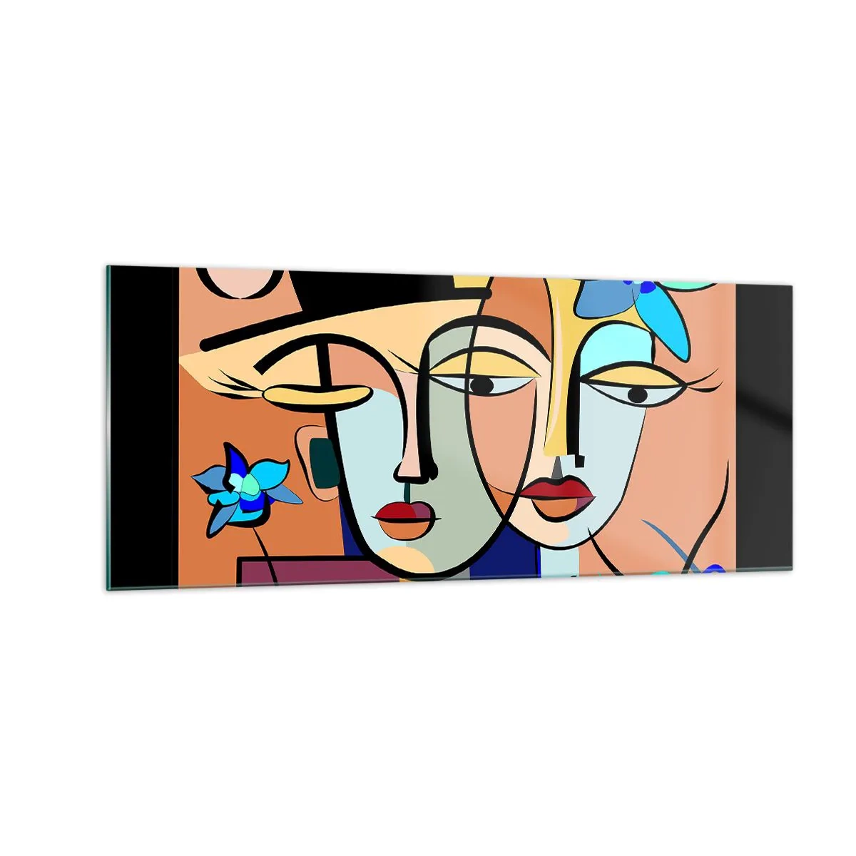 Impression sur verre - Image sur verre - Le Rendez-vous de Picasso - 100x40 cm